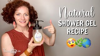 DIY Natural SHOWER GEL Recipe  Thick and Moisturizing [upl. by Einehpets]