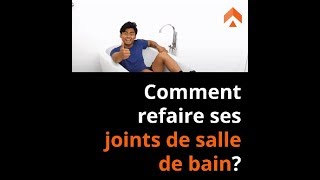 Comment refaire ses joints de salle de bain [upl. by Adnylem831]