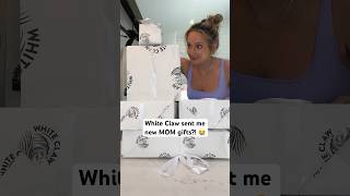 This is too much White Claw sent me New Mom gifts pregnancy whiteclaw newmom [upl. by Fernande]