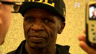 Floyd Mayweather Sr Scrum at Mayhem Mayweather vs Maidana 2 [upl. by Hulen]