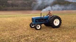 Fordson Major 6 cylinder tractor test drive [upl. by Northrop97]