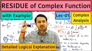 Residue of a Complex Function Part1 [upl. by Enitselec100]