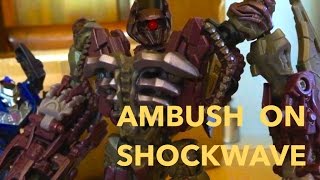 Transformers Stop MotionAmbush on Shockwave [upl. by Lotti]