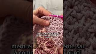 Tutorial punto V borseuncinetto crochet uncinetto [upl. by Atirac]