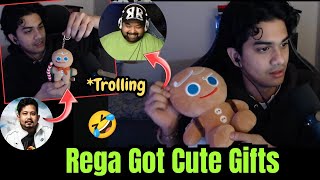 Rega Got Cute Gift🫣  Trolling GoldyBhai amp MERCY🤣 rega regaltos funny [upl. by Aissac353]