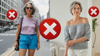 10 prendas RIDICULAS y que no favorecen a mujeres mayores de 40 y 50 años [upl. by Bradan]