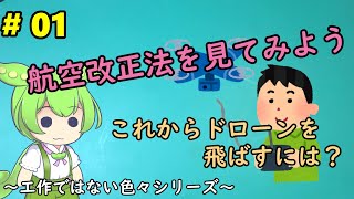 01【改正航空法】 改正航空法を見てみよう～これからドローンを飛ばすには？～【ずんだもん解説】 [upl. by Velleman]