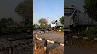 Vande Bharat Express train train sound train station train speed railtrack indiantrains train [upl. by Sibell]