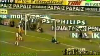 ZICO All Goals for Brazil [upl. by Rosabel]