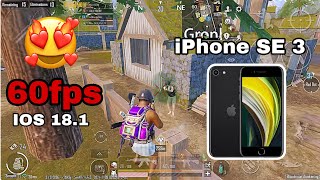 iPhone SE 3 SmoothExtream PUBG Test 2024  I IOS 181  PUBG 34 Update Livik… [upl. by Anitnahs]