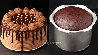 Air Fryer Chocolate Cake  Supergolden Bakes [upl. by Nanam576]