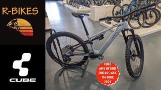 Superlight EBike 2024 CUBE AMS HYBRID ONE44 C68X TM 400X 29 WALKAROUND REVIEW [upl. by Mitzi]