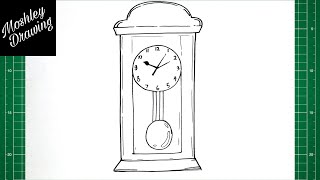 How to Draw a Pendulum Clock [upl. by Themis]