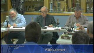 Vergennes City Council April 24 2012 [upl. by Kimberlyn587]