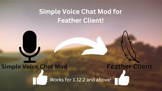 How to get Simple Voice Chat Mod for Feather Client [upl. by Jeffrey]