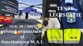 Teste admitere politie OG 30  2007 M A I [upl. by Drofdarb]