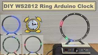 DIY WS2812 Analog style Arduino Ring Clock [upl. by Agosto874]