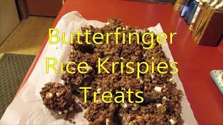 Butterfinger Rice Krispies Treats [upl. by Ynamad214]