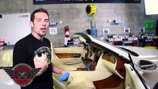 Vintage Leather Serum  Chemical Guys Detailing Leather Car Care Bentley Seats [upl. by Elder]