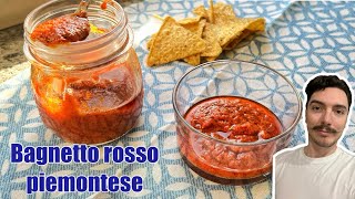 Bagnetto rosso piemontese  La salsa gustosa perfetta con la carne [upl. by Leseil]