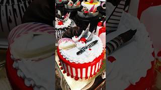 Black forest style ted jelly cake recipe how to make cake decorating tranding ytshorts explore [upl. by Karissa]