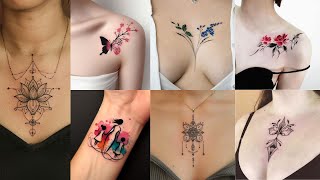 Tattoo for girls  chest tattoo for girls  best tattoo for girls [upl. by Hamrah]