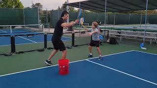 Pickleball practice drills teaching Andy topspin forehand foundation July 27th [upl. by Sucramraj]