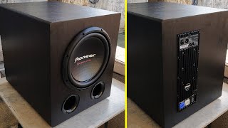 DIY  Pro Audio Plate Amplifier Powered Subwoofer [upl. by Ahtram]