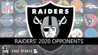 Raiders 2020 Opponents Las Vegas Raiders Home amp Away Games  The 5 Must Watch Games [upl. by Abbi894]