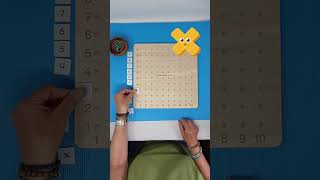 Einmaleinsbrett Teil I montessorimaterial multiplicationtrick montessori [upl. by Naxela]