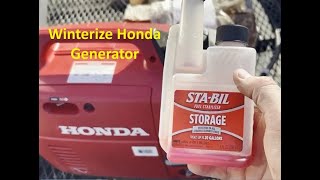 How to  Winterize Honda Generator howto youtube honda new diy review construction camping [upl. by Dasteel]