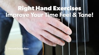 Right Hand Exercises for Double Bassists  Improve Your Time Feel amp Tone [upl. by Oeram188]