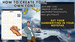 How to Create Your Own Font in Windows  Windows me Apne Handwriting Wale Font kese banaye [upl. by Edivad910]