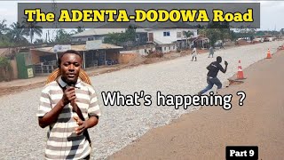 Update of ADENTADODOWA Road expansion  Accra Ghana [upl. by Akirdnas]