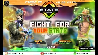 MH ESPORTS STATE WAR QUALIFIERS SPECIAL LOBBY LIVE SQUAD TOURNAMENT [upl. by Goat]