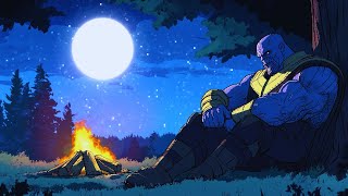 quot🌌 Thanos Moonlight Escape  Chilling to Lofi Beats 🌙 Reflecting on the Avengers 🌠quot [upl. by Aicre315]