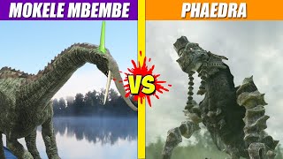 Titanus Mokele MbeMbe vs Phaedra Shadow of Colossus  SPORE [upl. by Ahsaetal]