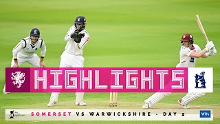 HIGHLIGHTS Abell and Banton pass 50 but Somerset close 6 down [upl. by Ahsinrac7]