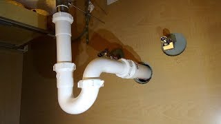 How to Plumb a Drain  Sink Drain Pipes [upl. by Aristotle]