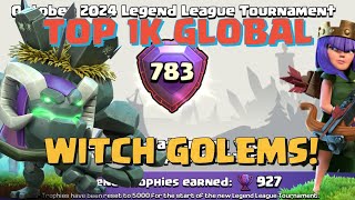 TOP 1K GLOBAL PUSH WITH WITCH GOLEMS  Mashup Mania 2024  Clash of Clans [upl. by Bartlett]