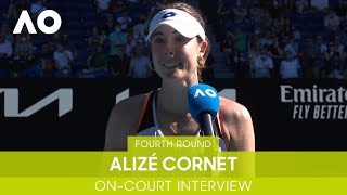 Alize Cornet OnCourt Interview 4R  Australian Open 2022 [upl. by Narahs]