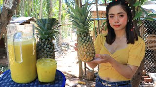 How to make pineapple juice with passion recipe [upl. by Anahs774]