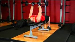 Lying Close Grip Barbell Triceps Press To Chin Exercise Guide and Video [upl. by Nodnrb]