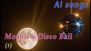 AI songs  Moons A Disco Ball 1  New original song [upl. by Mariele915]