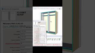 Diseño y despiece de closets y roperos  Divisiones carpinteros cocinasmodernas sketchup [upl. by Alice]