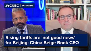 Rising tariffs are not good news for Beijing China Beige Book CEO [upl. by Gardas]