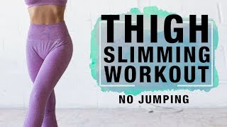 Thigh Workout for Losing Fat  Slim Inner Thigh Workout No Jumping [upl. by Nnaitsirk843]