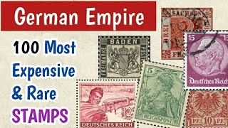 Most Expensive Stamps Of Germany  100 Rare German Postage Stamps Worth Money [upl. by Tammie]