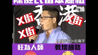 【短片】【為人師表爆粗？！超離譜】陳健民：X街、劉小麗不是港獨問題、政府用一切方法打壓民主派 [upl. by Rem]