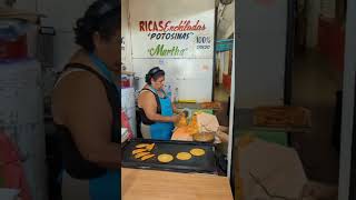 Enchiladas Potosinas at the Mercado República in San Luis Potosí [upl. by Inava132]